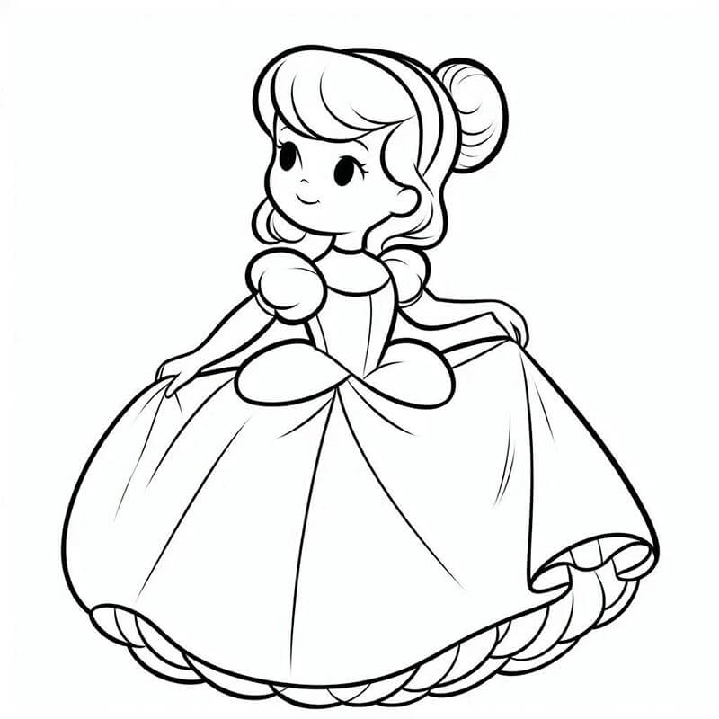 Aschenputtel für 3-jährige Kinder ausmalbilder