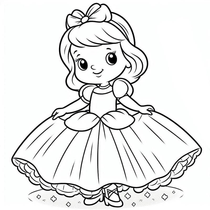 Aschenputtel für 4-jährige Kinder ausmalbilder