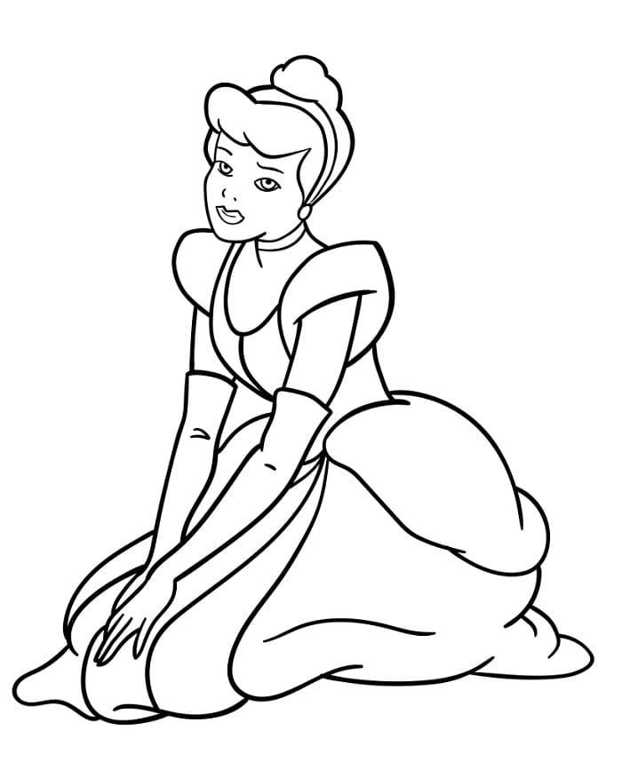 Aschenputtel im Disney-Stil ausmalbilder