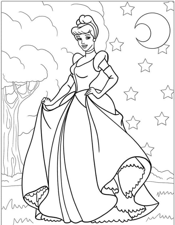 Aschenputtel kostenloses Bild ausmalbilder