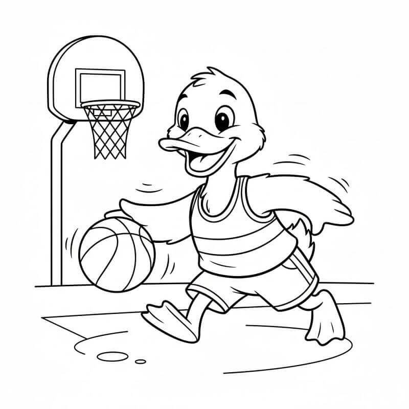 Ausdruckbare Ente ausmalbilder