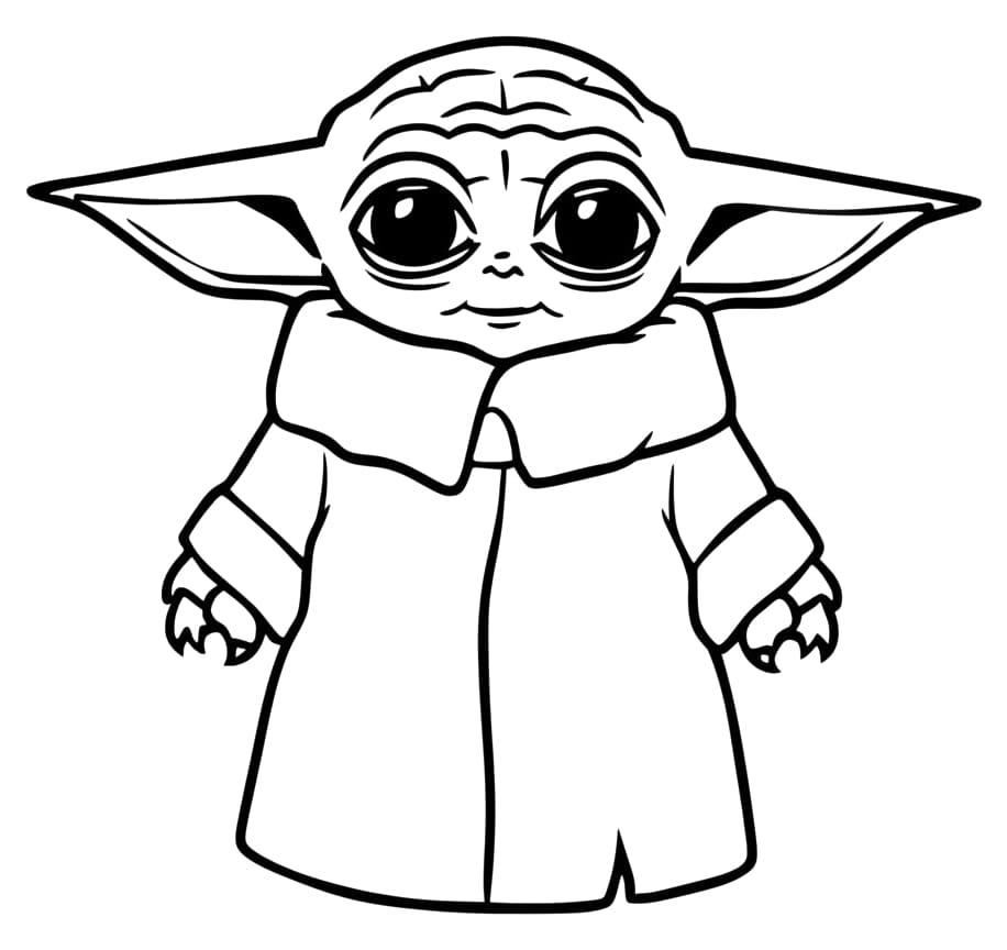 Baby Yoda Malvorlage ausmalbilder