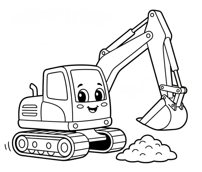 Bagger Bild ausmalbilder