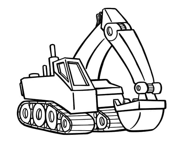 Bagger für 6-jährige Kinder ausmalbilder