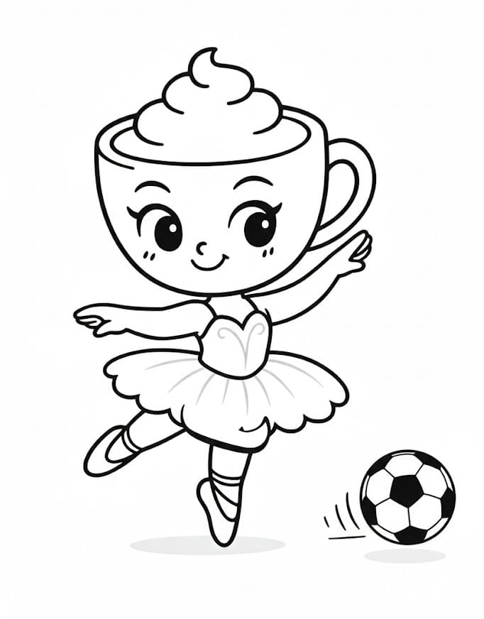 Ballerina Cappuccina zum Drucken ausmalbilder
