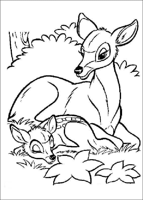Bambi im Disney-Stil ausmalbilder