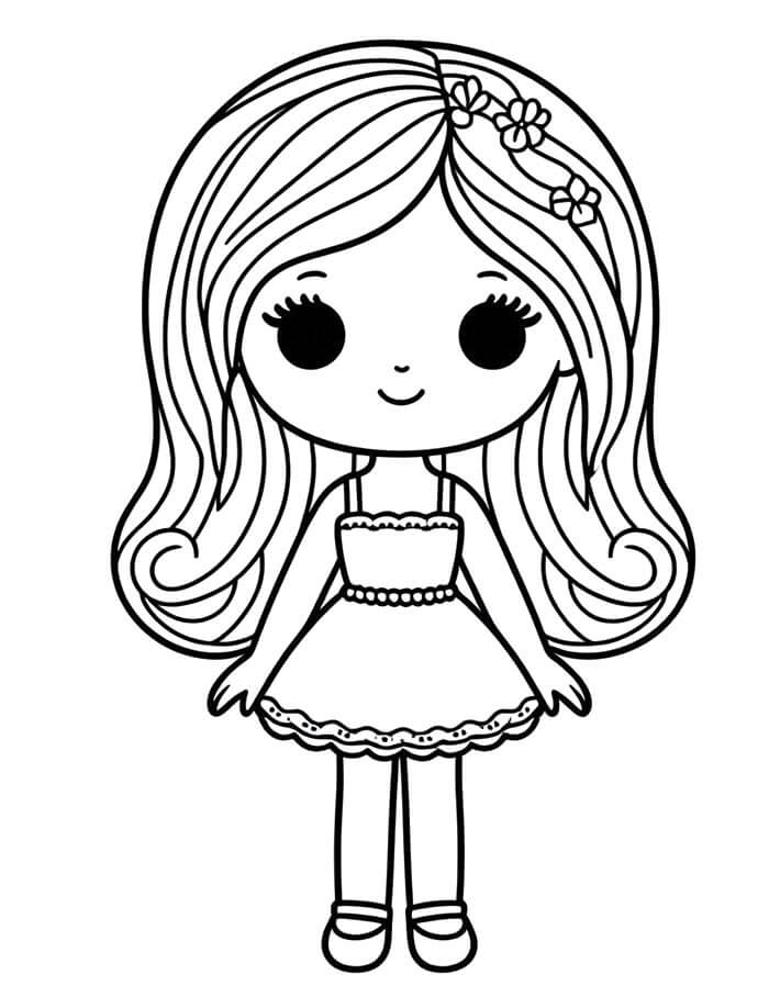 Barbie Druckvorlage für Kinder ausmalbilder