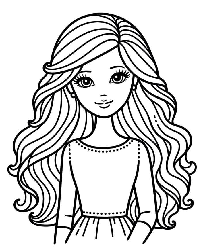 Barbie kostenlos für Kinder ausmalbilder