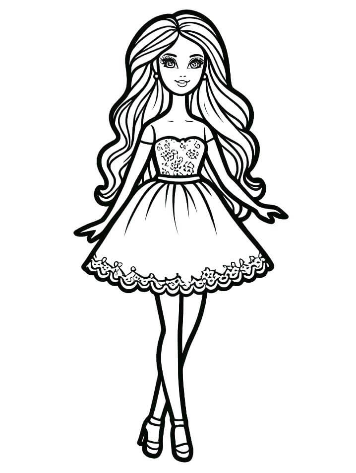 Barbie zum Drucken ausmalbilder