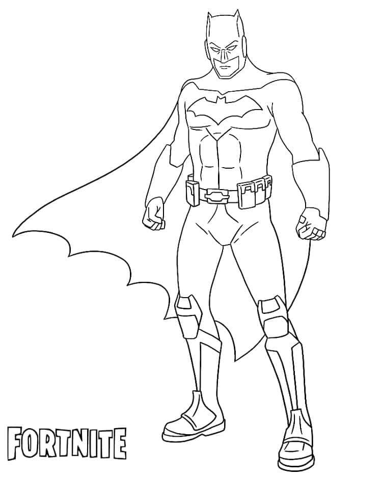 Batman Fortnite ausmalbilder