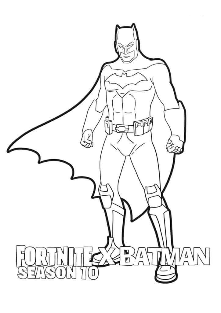 Batman aus Fortnite ausmalbilder