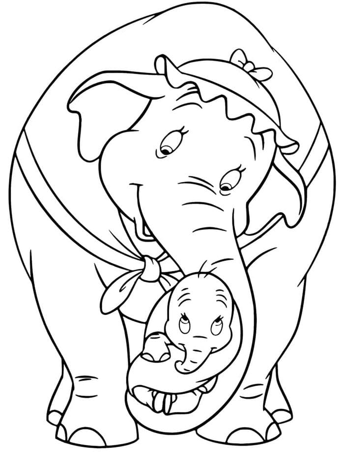 Beliebter Disney Dumbo ausmalbilder