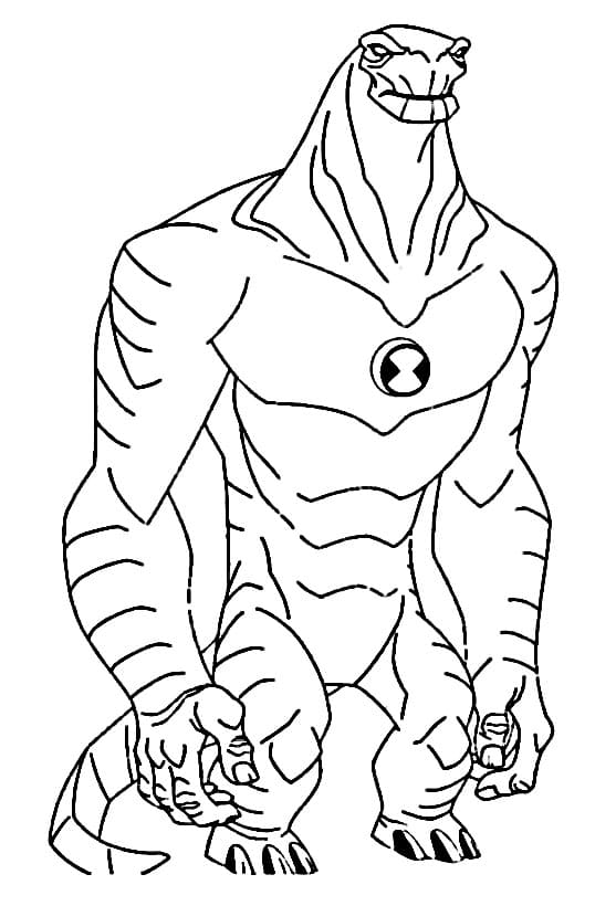Ben 10 Humungousaur ausmalbilder