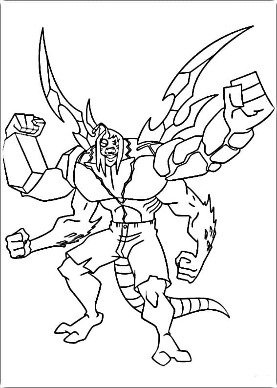 Ben 10 Kevin ausmalbilder