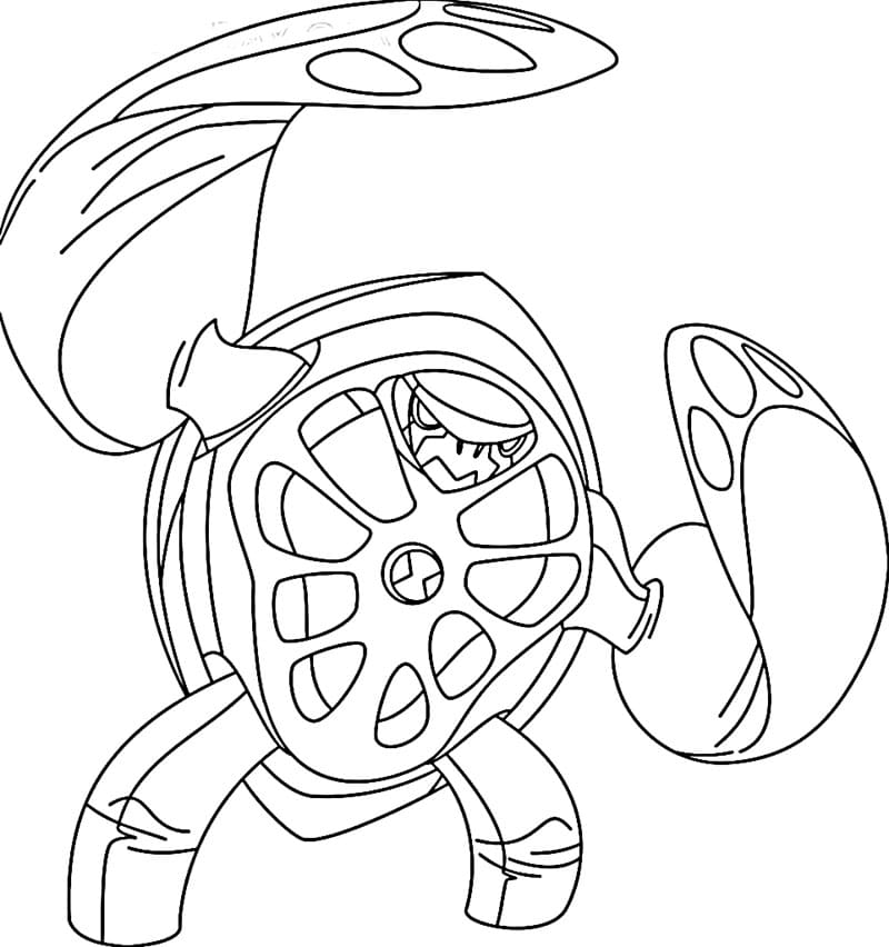 Ben 10 Terraspin ausmalbilder