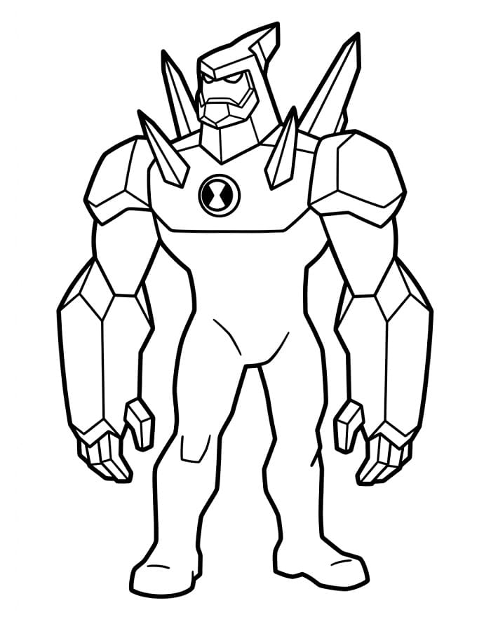 Ben 10 als Superheld ausmalbilder