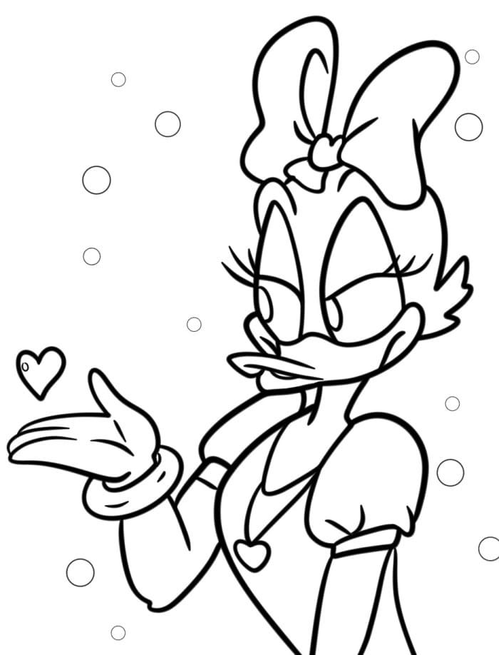 Bezaubernde Daisy Duck ausmalbilder