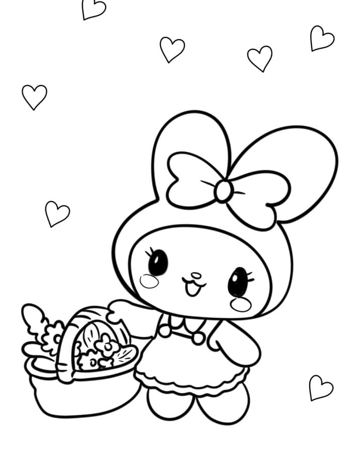 Bezaubernde My Melody ausmalbilder
