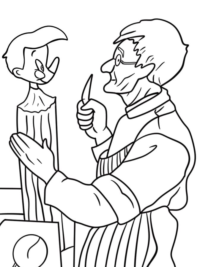 Bezaubernder Pinocchio ausmalbilder