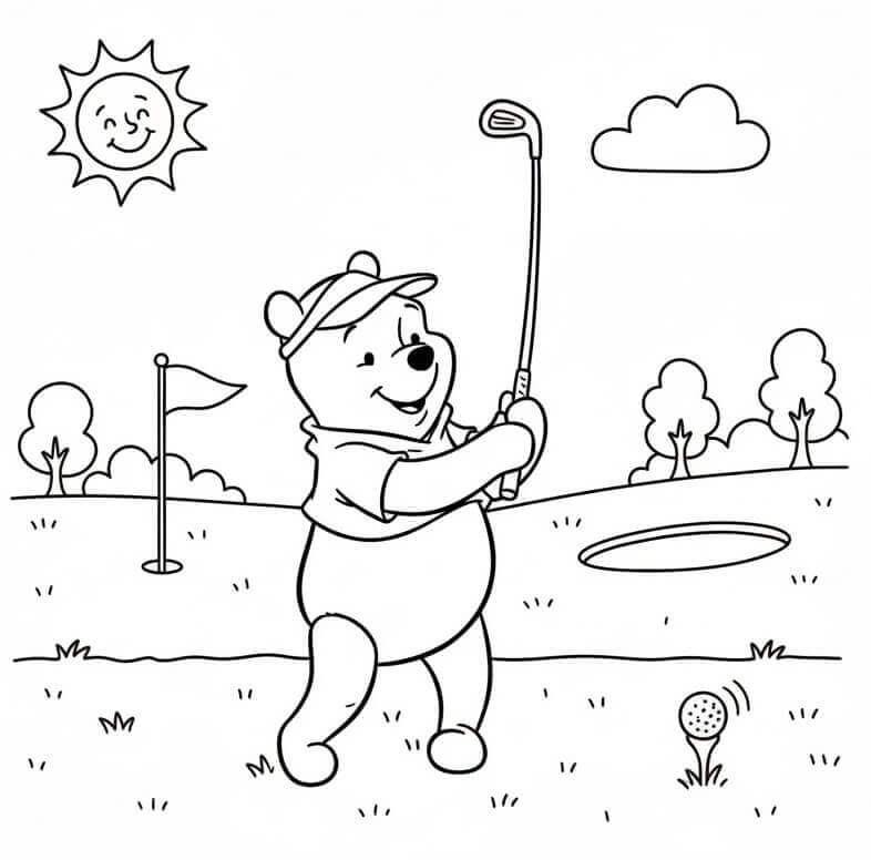 Bezaubernder Winnie Puuh ausmalbilder