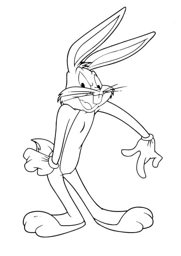 Bugs Bunny im Looney-Tunes-Stil ausmalbilder