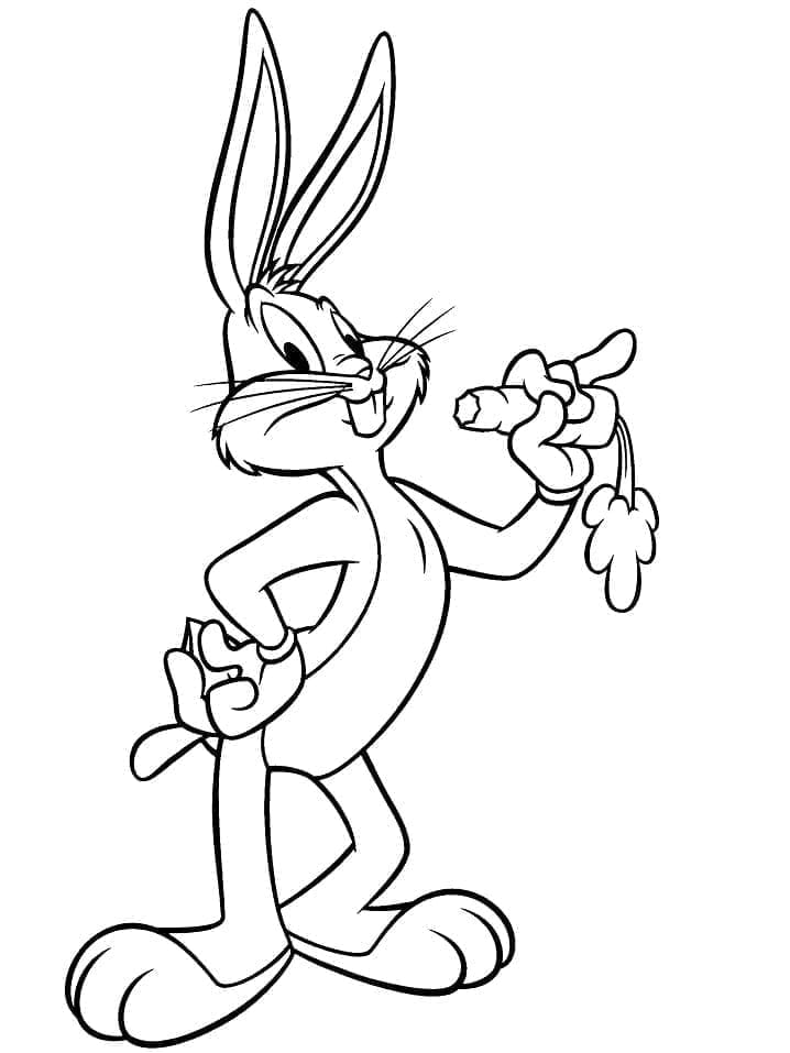 Bugs Bunny zum Drucken ausmalbilder