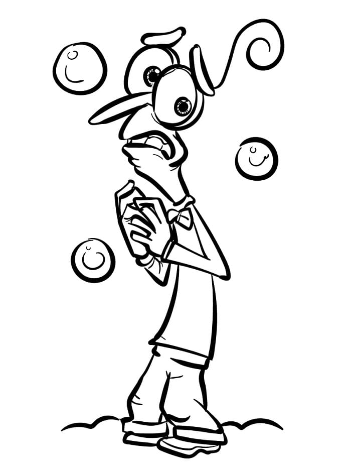 Cartoon Alles steht Kopf ausmalbilder