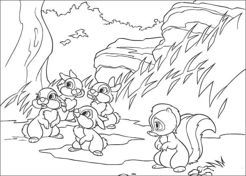 Cartoon Bambi ausmalbilder