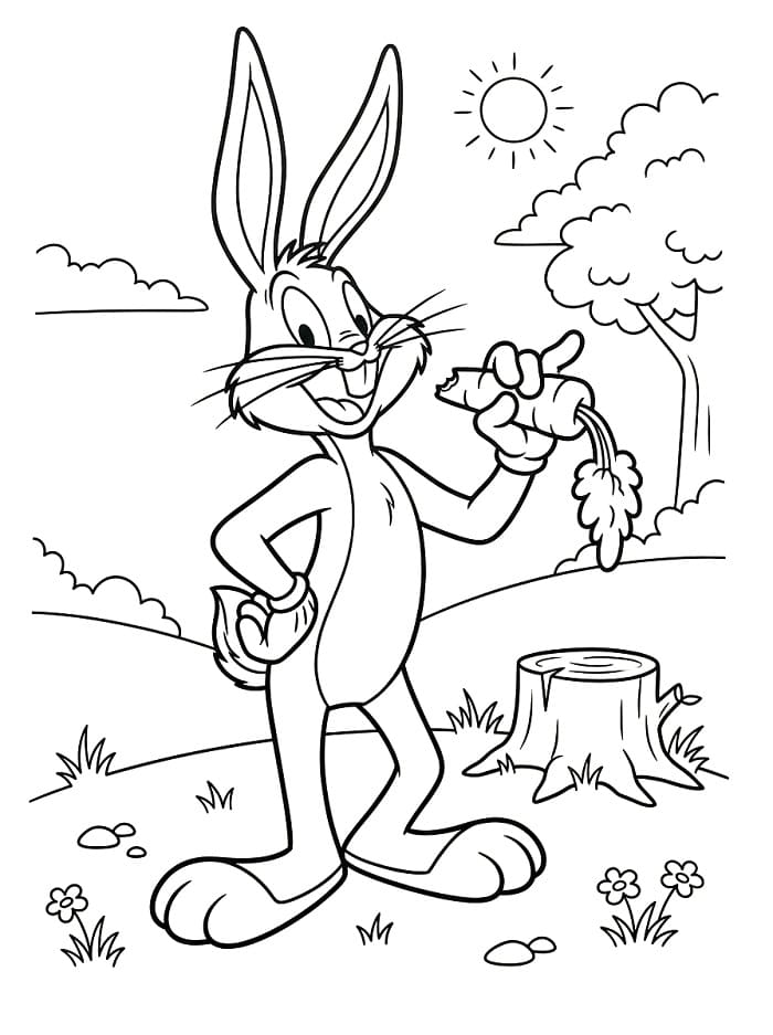 Cartoon Bugs Bunny ausmalbilder