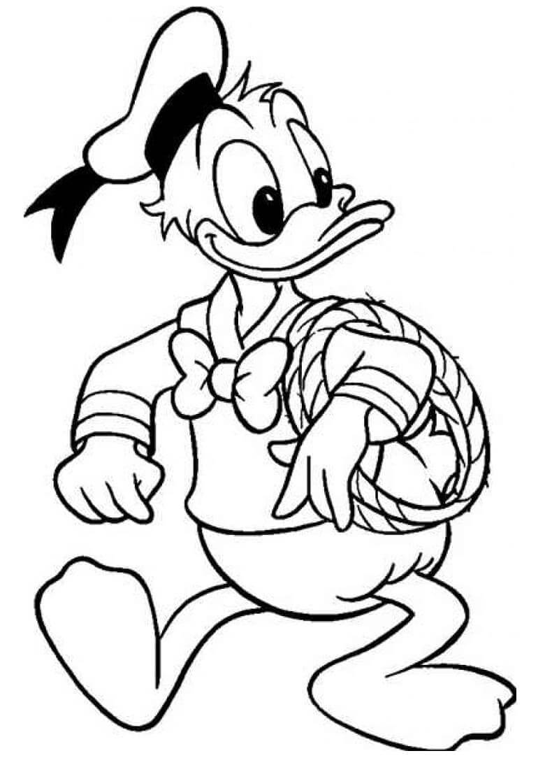 Cartoon Donald Duck ausmalbilder