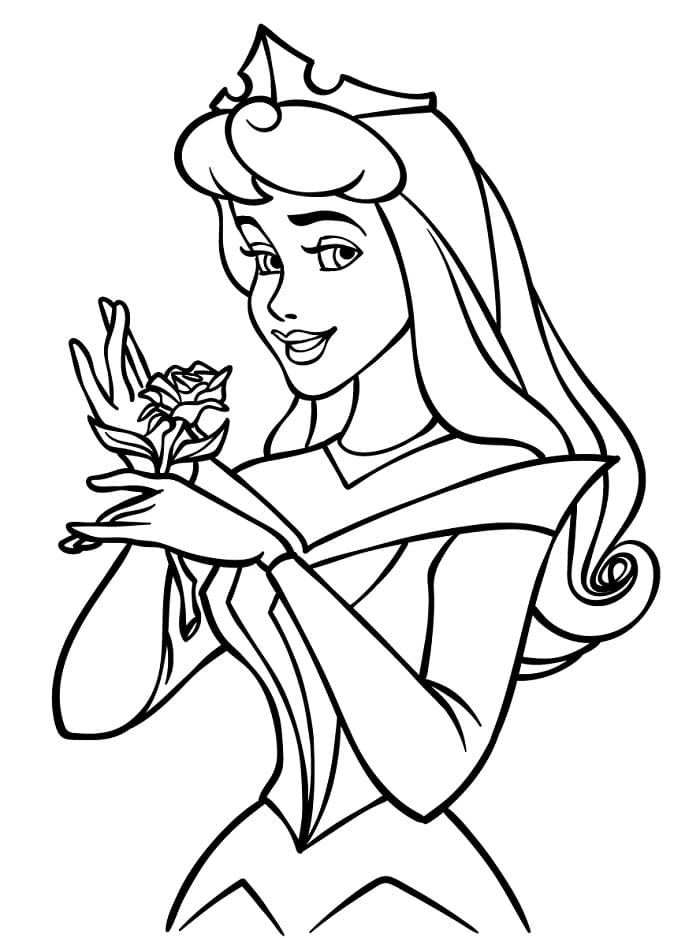 Cartoon Dornröschen ausmalbilder