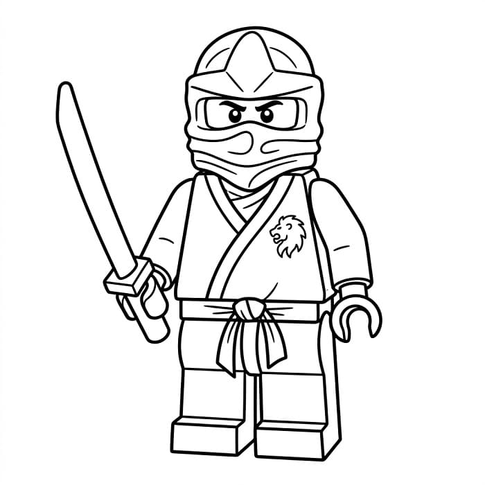 Cartoon Ninjago ausmalbilder