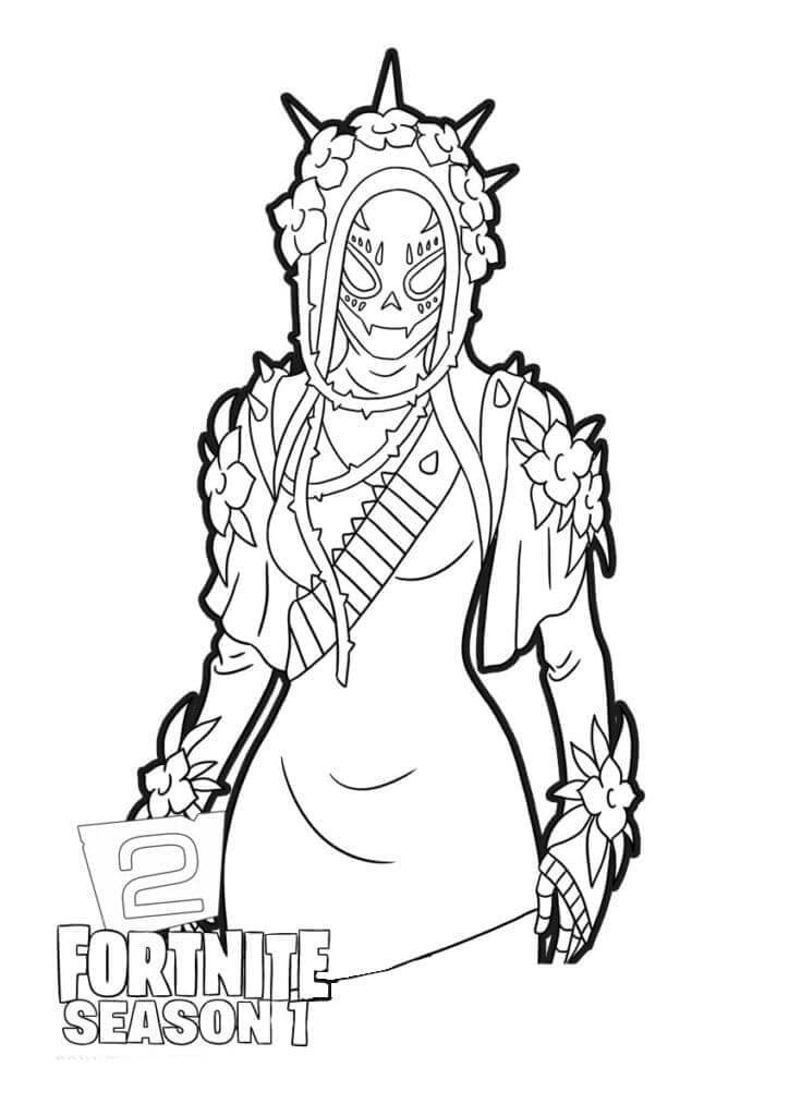 Catrina aus Fortnite ausmalbilder