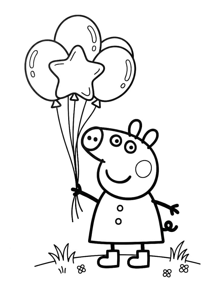 Coole Peppa Wutz ausmalbilder