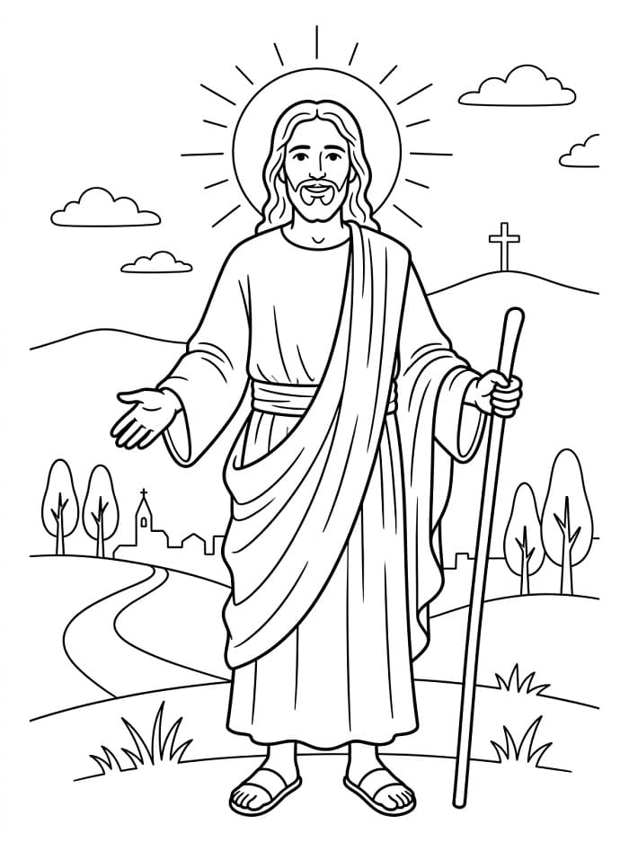 Cooler Jesus ausmalbilder
