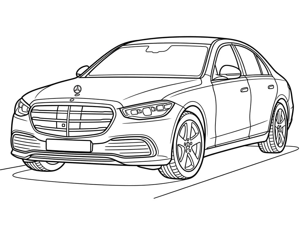 Cooler Mercedes ausmalbilder