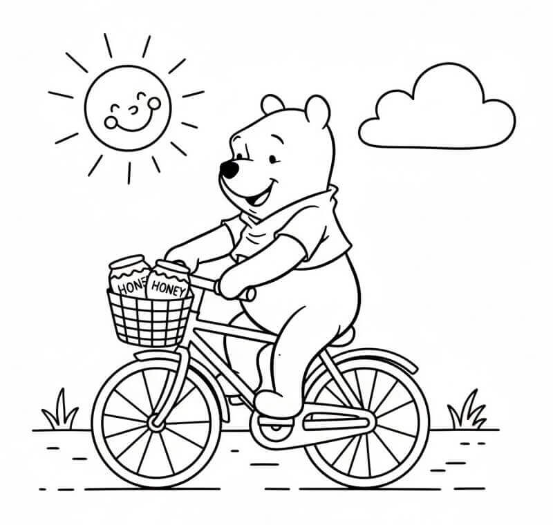 Cooler Winnie Puuh ausmalbilder