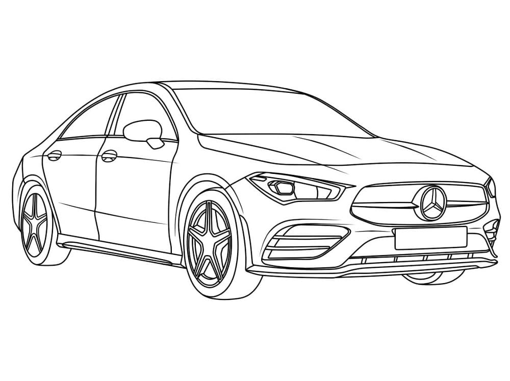 Cooles Mercedes Auto ausmalbilder