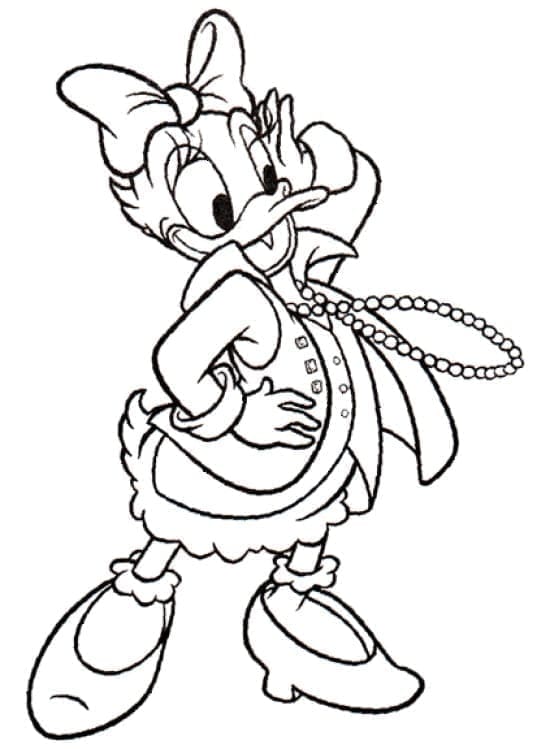 Daisy Duck ausmalbilder