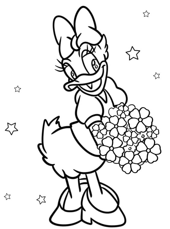 Daisy Duck druckbares Bild ausmalbilder