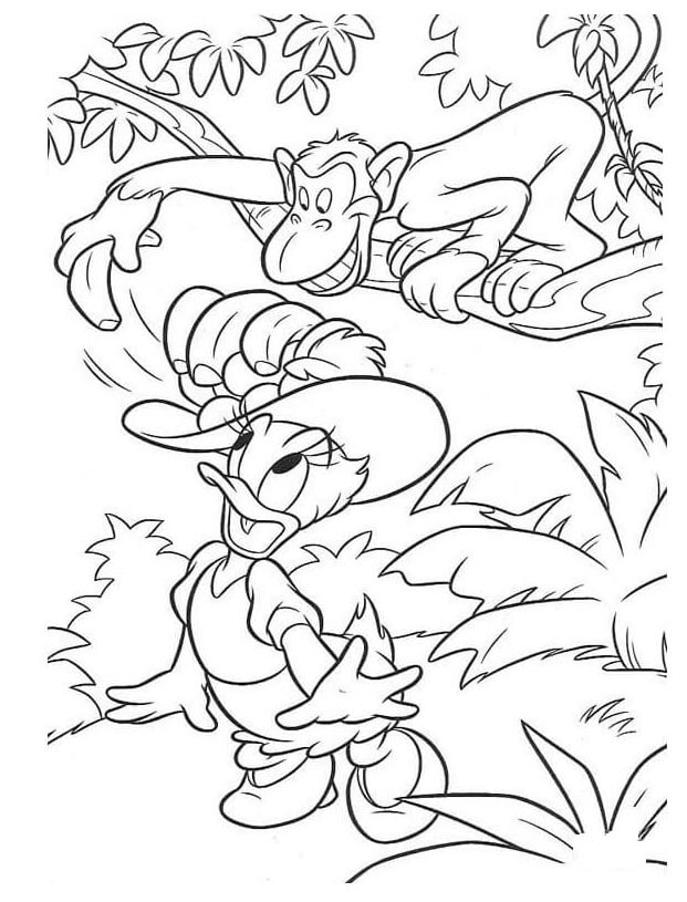 Daisy Duck gratis ausmalbilder