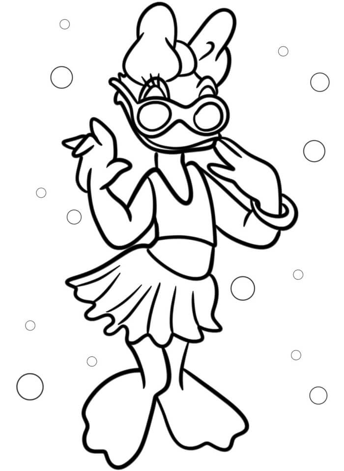 Daisy Duck kostenlos für Kinder ausmalbilder