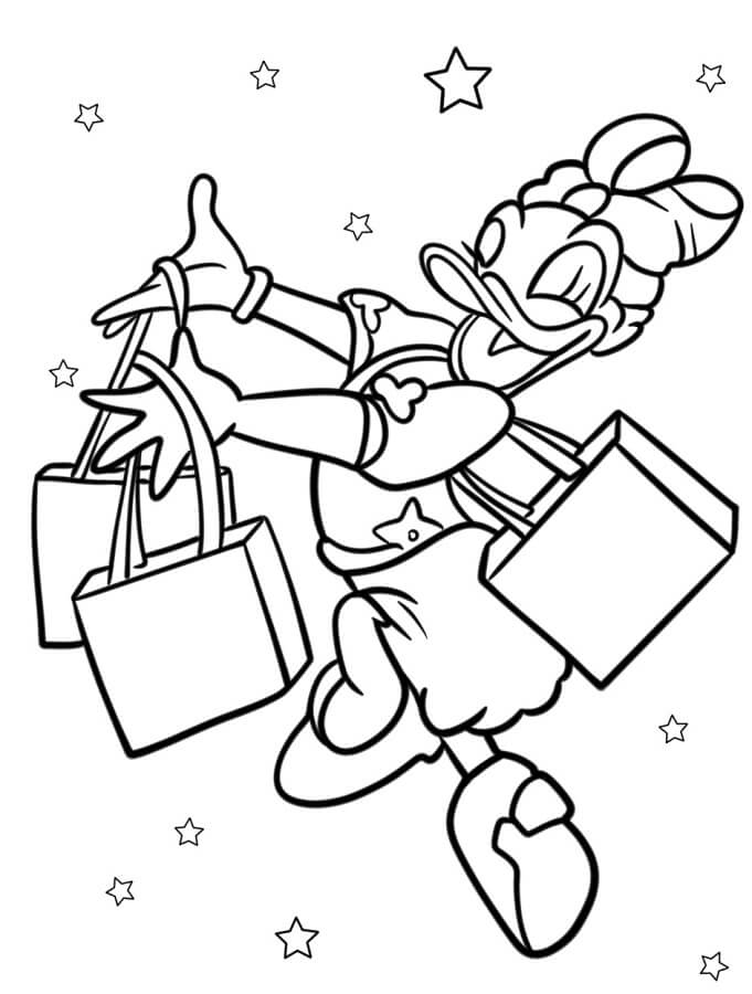 Daisy Duck kostenlos verfügbar ausmalbilder
