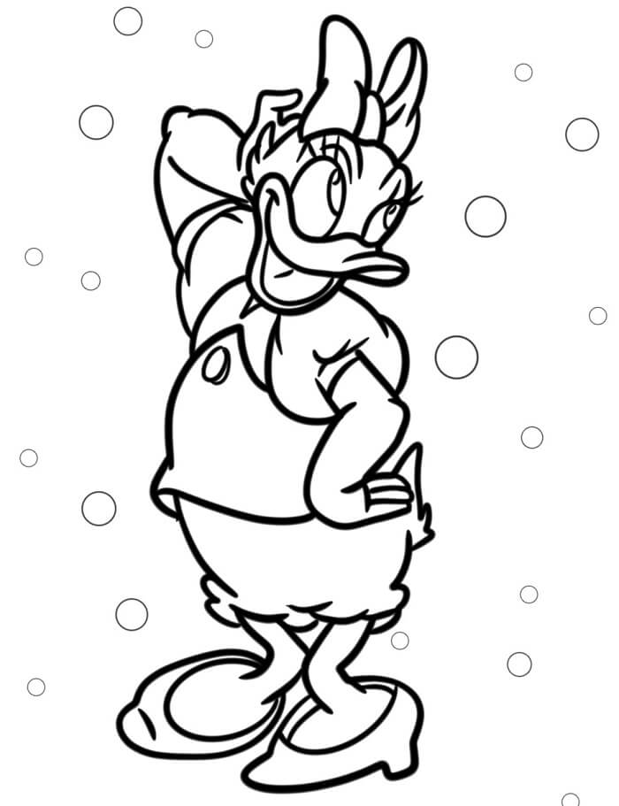 Daisy Duck zum Ausdrucken ausmalbilder