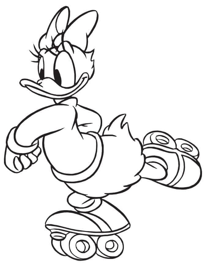 Daisy Duck zum Drucken ausmalbilder