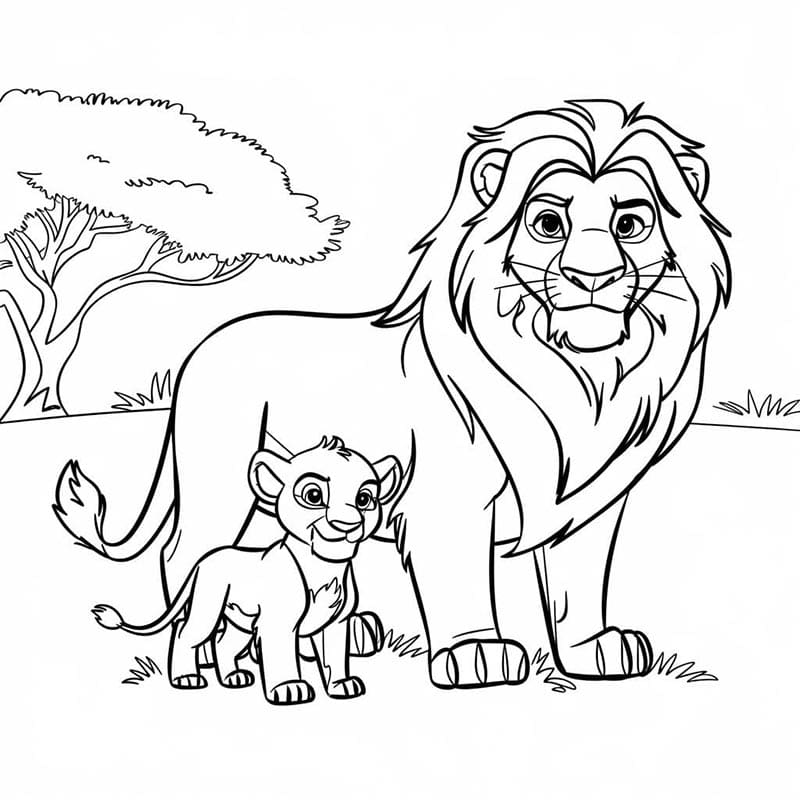 Der König der Löwen (3) ausmalbilder