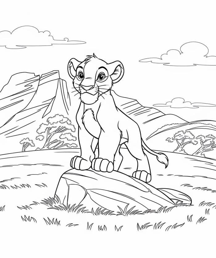 Der König der Löwen (4) ausmalbilder