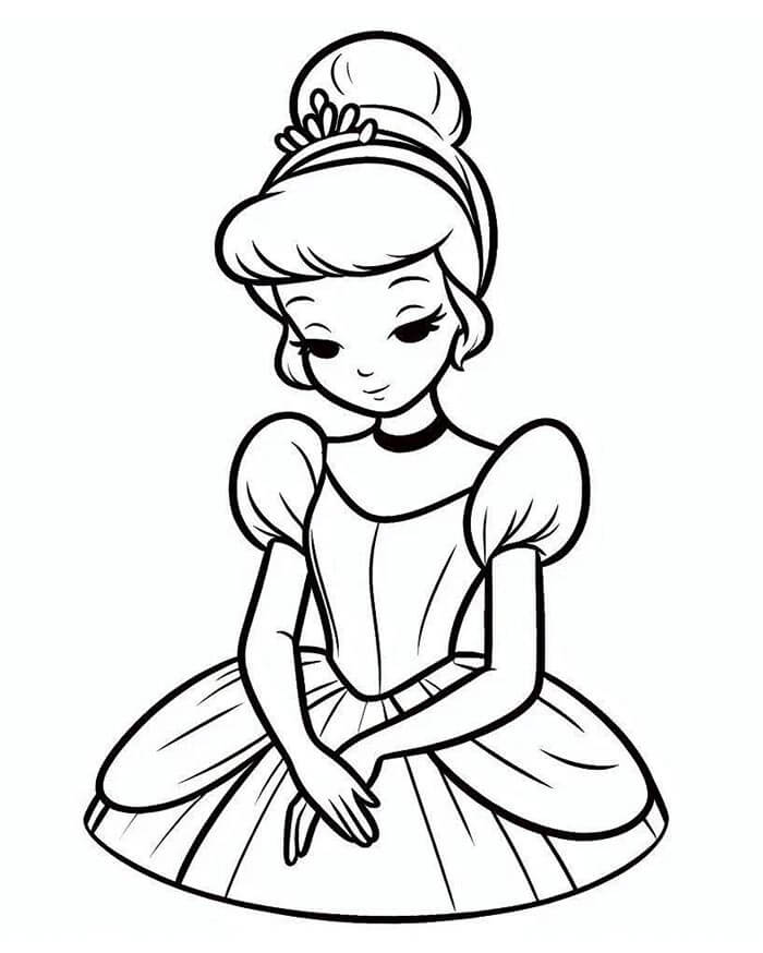 Die bezaubernde Aschenputtel ausmalbilder