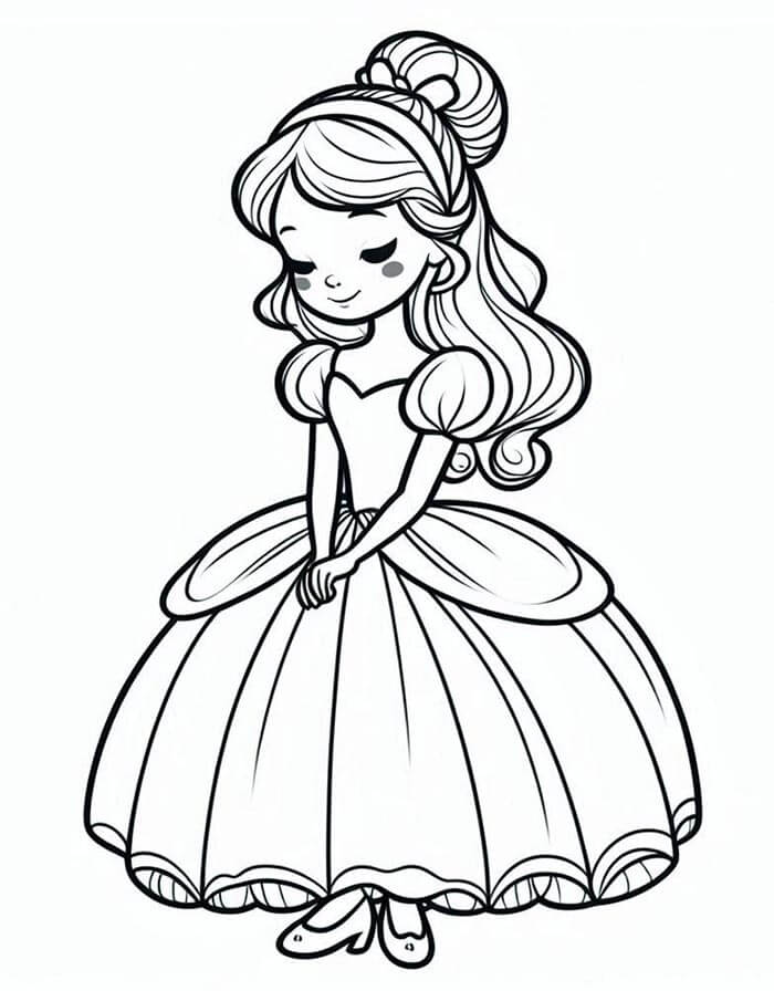 Die liebliche Aschenputtel ausmalbilder