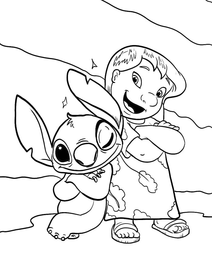 Disney Lilo und Stitch ausmalbilder